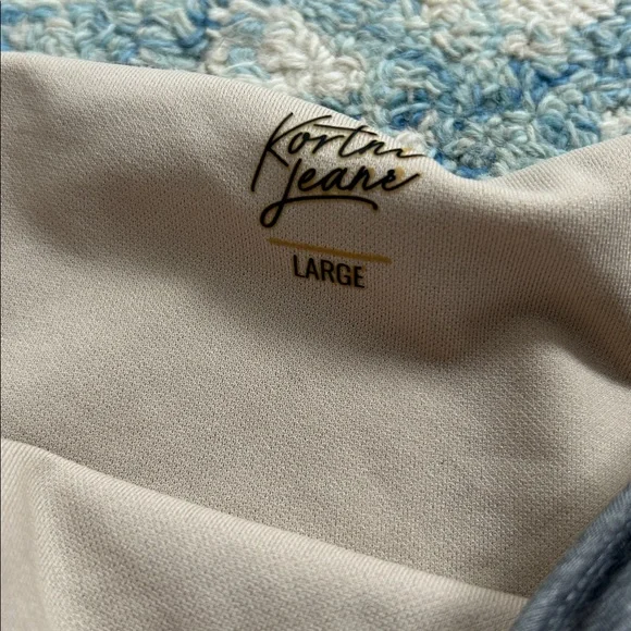 Koran jeans Gray Ruffled Women's Intimate swim bottoms Shorts large - Picture 2 of 6